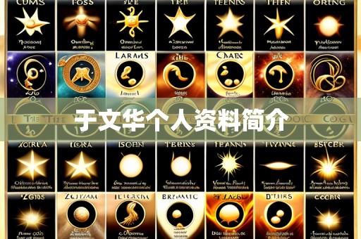 于文华个人资料简介