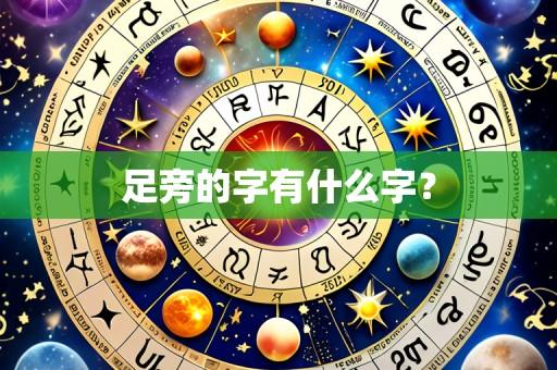 足旁的字有什么字?