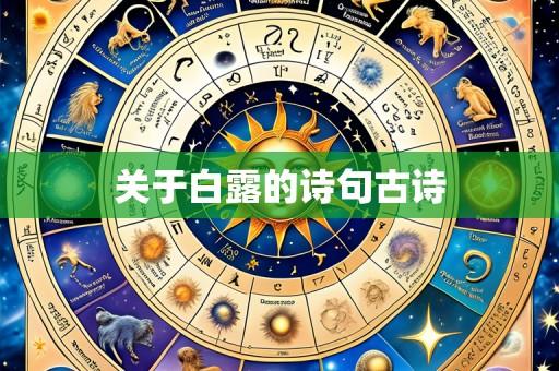 关于白露的诗句古诗