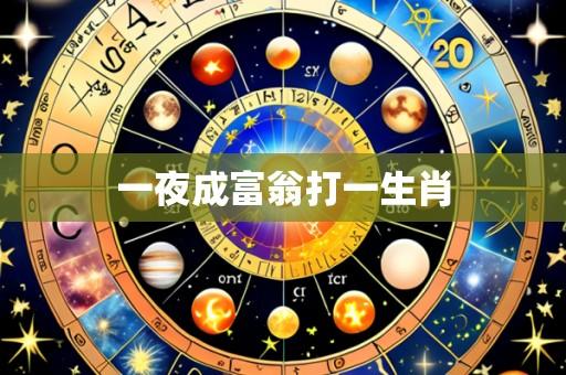 一夜成富翁打一生肖