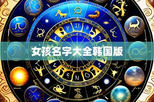 女孩名字大全韩国版