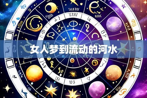 女人梦到流动的河水