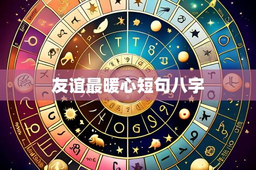 友谊最暖心短句八字