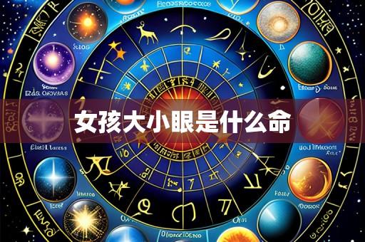 女孩大小眼是什么命