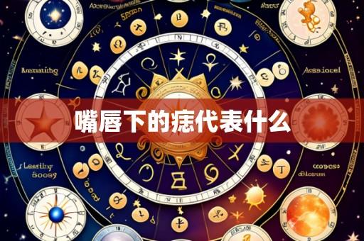 嘴唇下的痣代表什么