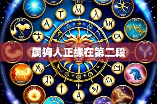 属狗人正缘在第二段
