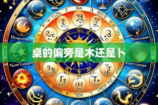 桌的偏旁是木还是卜