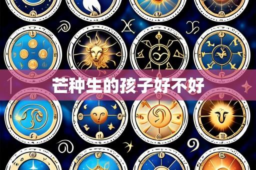 芒种生的孩子好不好