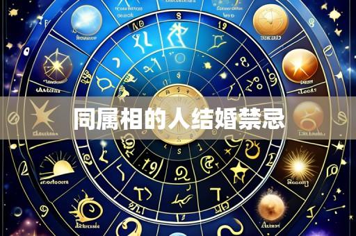 同属相的人结婚禁忌