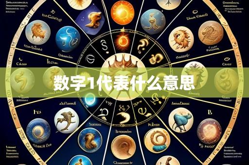 数字1代表什么意思