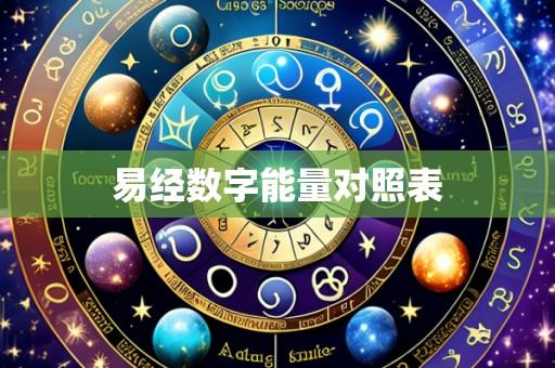 易经数字能量对照表