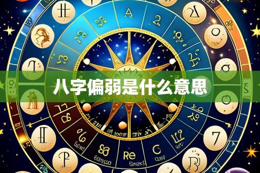 八字偏弱是什么意思