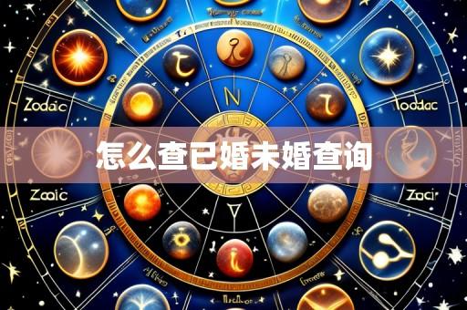 怎么查已婚未婚查询
