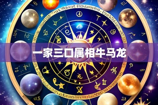 一家三口属相牛马龙