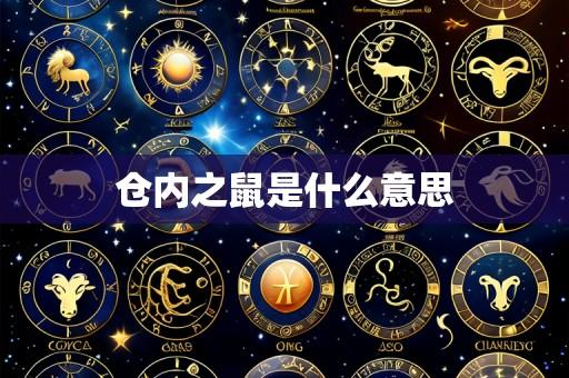 仓内之鼠是什么意思