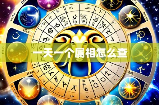 一天一个属相怎么查