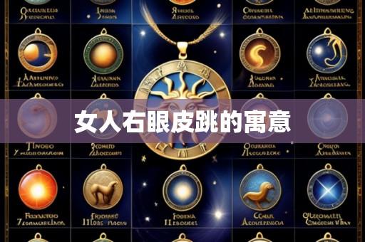 女人右眼皮跳的寓意