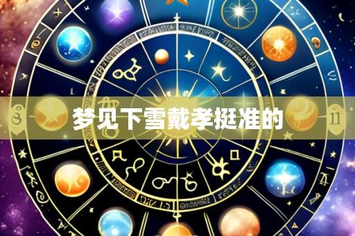 梦见下雪戴孝挺准的