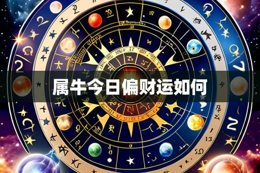 属牛今日偏财运如何