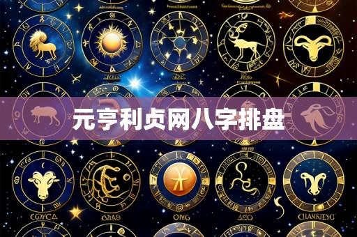 元亨利贞网八字排盘