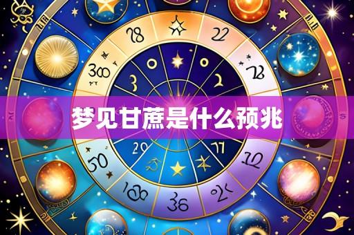 梦见甘蔗是什么预兆