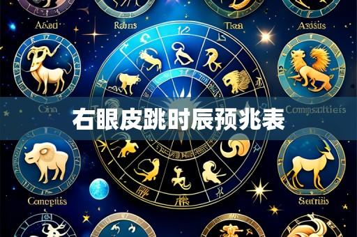 右眼皮跳时辰预兆表