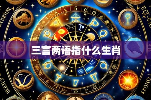 三言两语指什么生肖