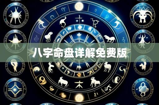八字命盘详解免费版