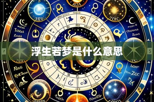 浮生若梦是什么意思
