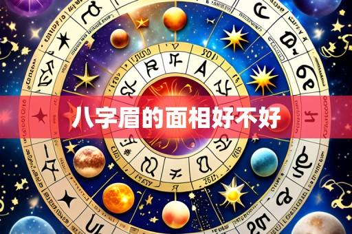 八字眉的面相好不好