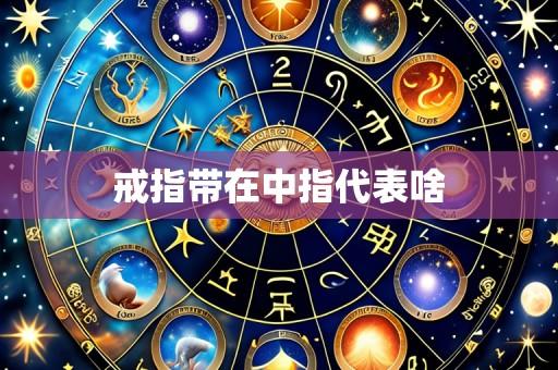 戒指带在中指代表啥