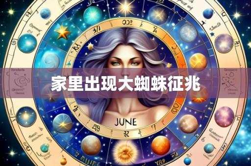 家里出现大蜘蛛征兆