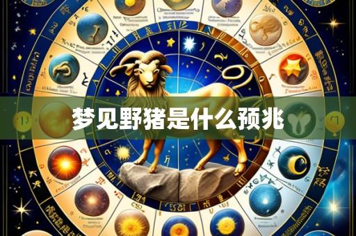 梦见野猪是什么预兆