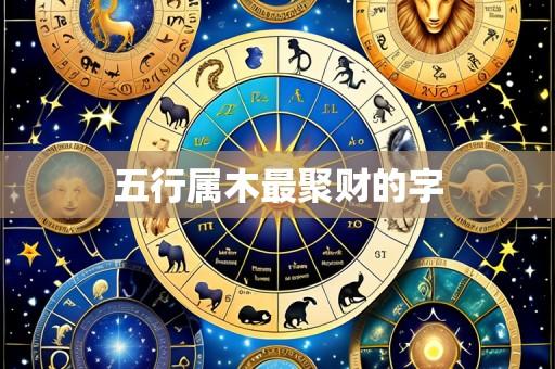 五行属木最聚财的字