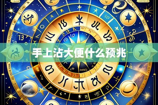 手上沾大便什么预兆