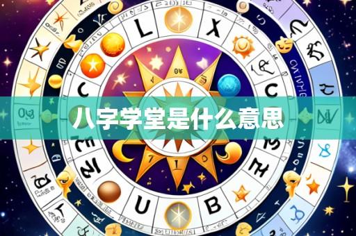 八字学堂是什么意思