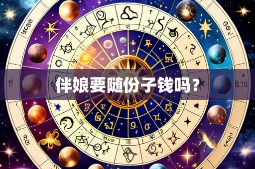 伴娘要随份子钱吗？