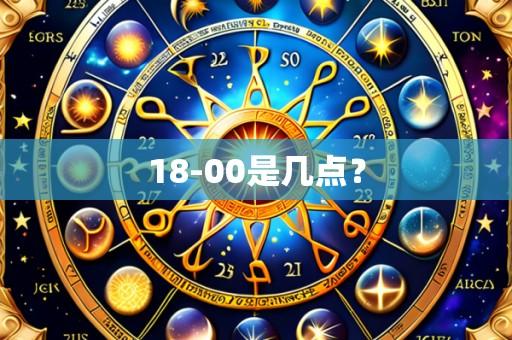 18-00是几点?