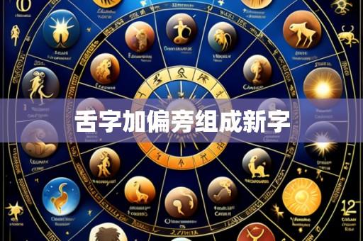 舌字加偏旁组成新字