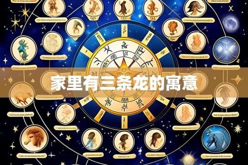 家里有三条龙的寓意