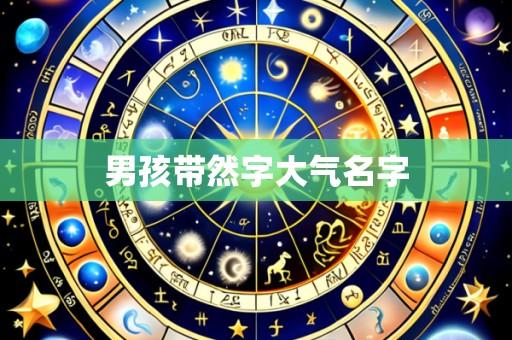 男孩带然字大气名字
