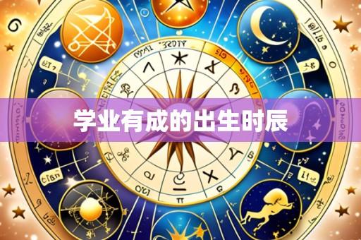 学业有成的出生时辰