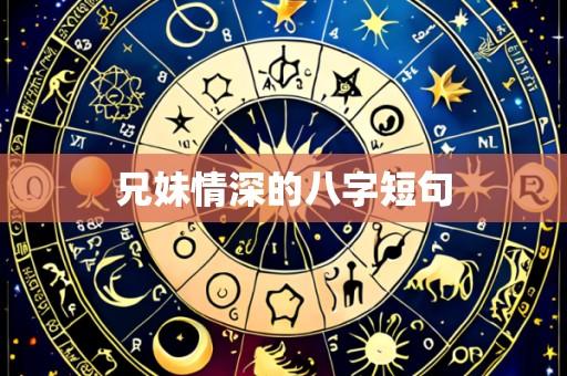 兄妹情深的八字短句