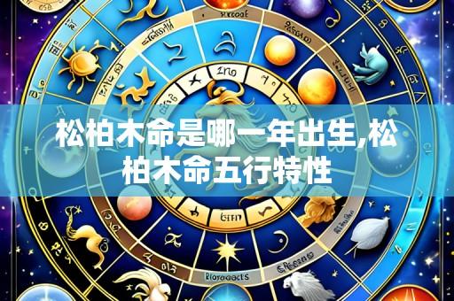松柏木命是哪一年出生,松柏木命五行特性