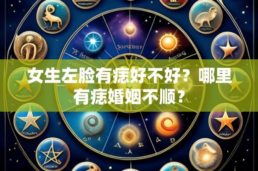 女生左脸有痣好不好？哪里有痣婚姻不顺？