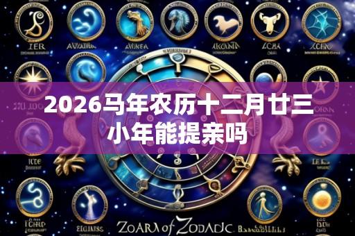 2026马年农历十二月廿三小年能提亲吗