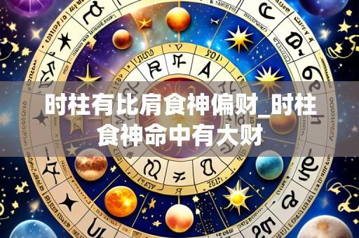 时柱有比肩食神偏财_时柱食神命中有大财