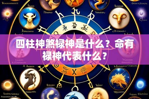 四柱神煞禄神是什么?命有禄神代表什么?