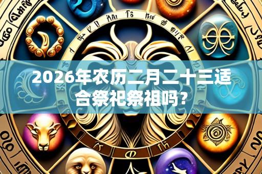 2026年农历二月二十三适合祭祀祭祖吗?