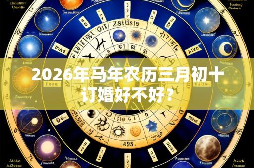 2026年马年农历三月初十订婚好不好?